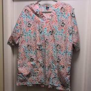 Playful Cartoon Print Women's Short Sleeve Top